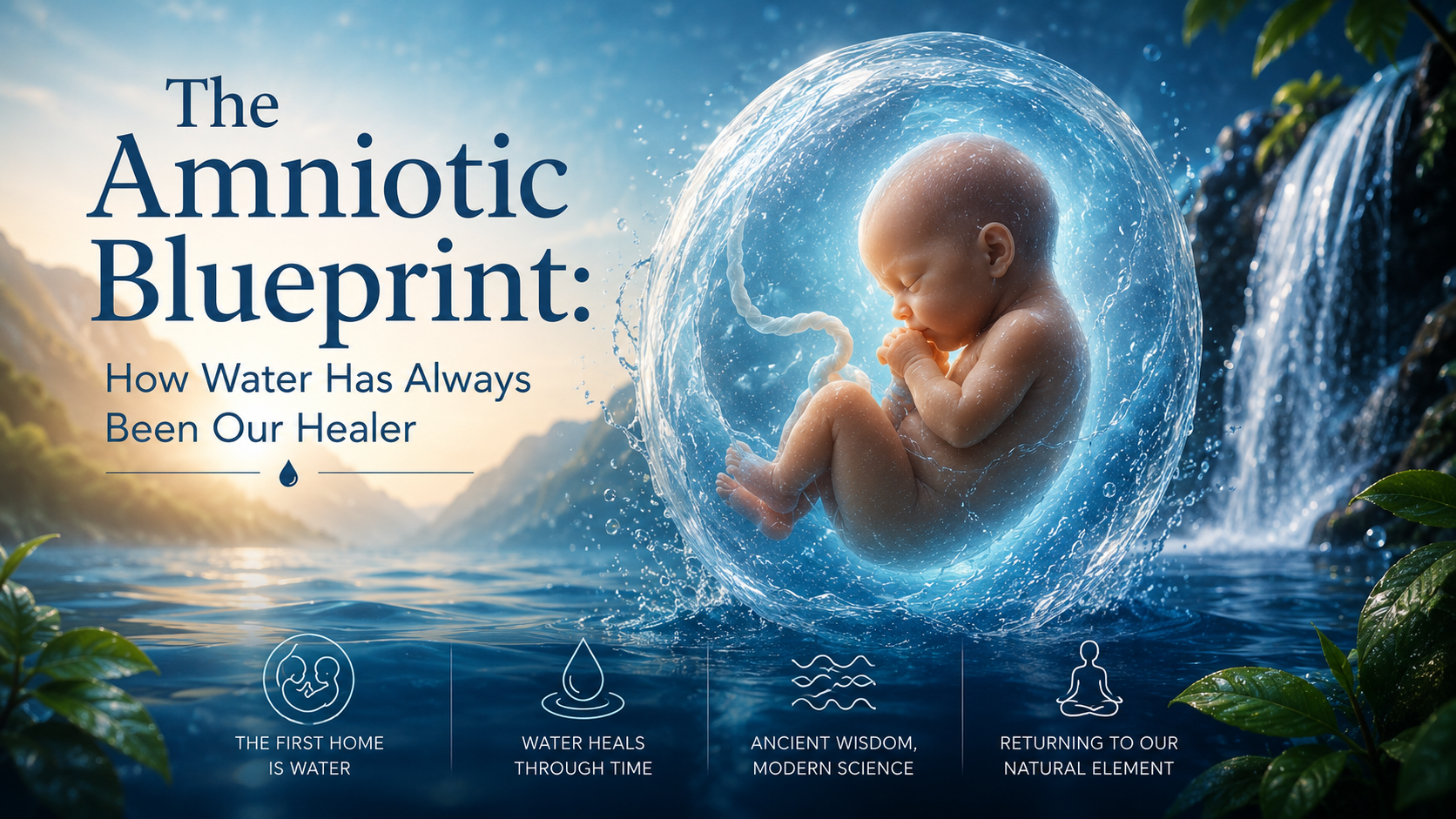 Science of water healing and amniotic fluid